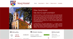 Desktop Screenshot of novy-kostel.cz